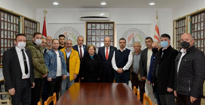 KKTC CUMHURBAŞKANIMIZ İLE KIBRIS ŞEHİT AİLELERİ MALUL GAZİLER DERNEĞİ ZİYARETİMİZ.